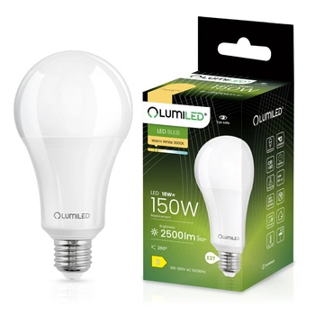 LED Lampen E27, Glühbirne A80 18W = 150W 2500lm 260° 3000K warm LUMILED