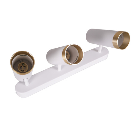 Wand- und Deckenstrahler Leuchte 3x GU10 Weißgold FADO Sanico Goldlux