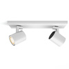 LED Spot Runner Weiß 2x 4.2W CCT PHILIPS HUE Bluetooth Zigbee Deckenleuchte + Dimmschalter