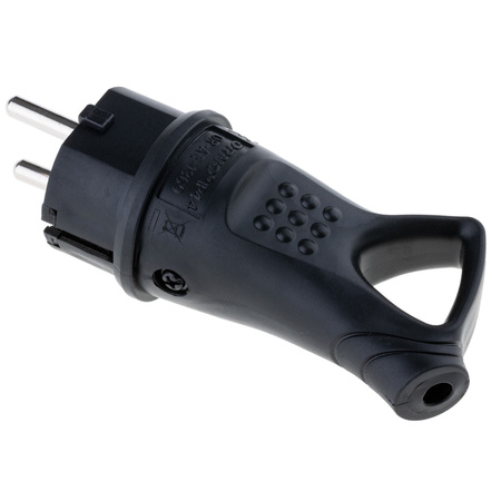 Gummi-Netzstecker 16A 230V IP44 hermetisch mit Griff