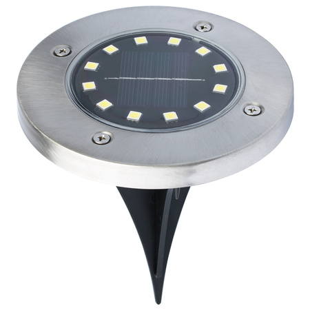 Set bestehend aus 4xGartenleuchte 12x LED SOLAR BODENMONTAGE IP44