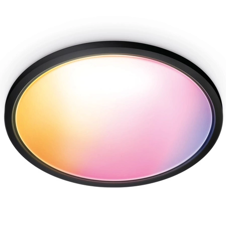 Plafond LED-Anbauleuchte 22W CCT + RGB Schwarz SMART WiFi WiZ