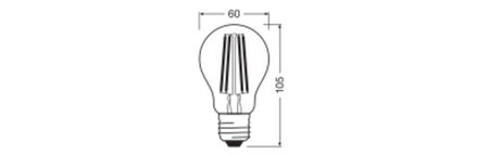 LED Lampen A60 E27 2.2W = 40W 470lm 3000K Warmweiß FILAMENT LEDVANCE