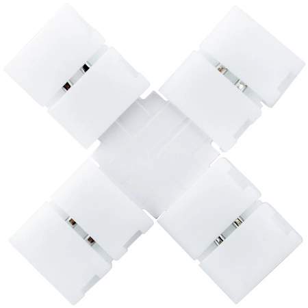 Vierfachstecker Typ X für einfarbige 2PIN 8mm LED-Streifen