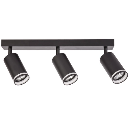 LED PARIS 3 x GU10 Schwarz GOLDLUX (Polux) LED-Decken-/Wandleuchte