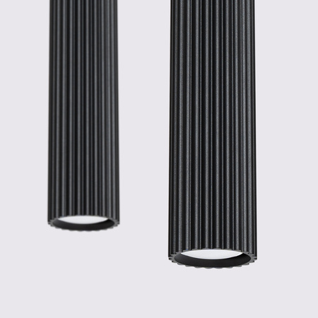 Decke Hängelampe Tuba Spot 2x GU10 Schwarz Carbon Deep Space SL.1574 Sollux