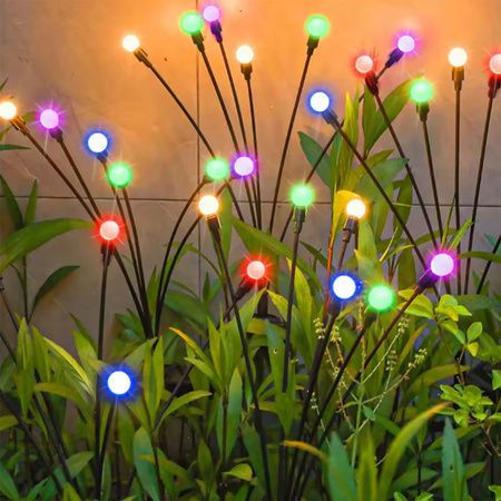 Solar Gartenlampe LED TULIO Angetriebene Dekorative Gebläsekugeln RGB LUMILED