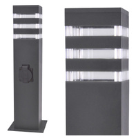 Sanico Goldlux E27 Grau IP54 Texas Sanico Mast Stehende Gartenlampe