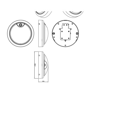 LED-Außenleuchte 15W 1400lm 4000K IP54 mit Bewegungs- und Dämmerungssensor Weiß Projetline Philips