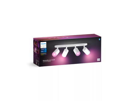 Philips HUE Weiß und Farbe Ambiance Fugato Lampe 4x4.2W Bluetooth Zigbee