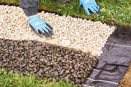 Garten-Rasenkante Flexibel Gerade 10cm x 9m Graphit CELLFAST