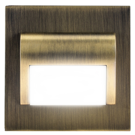 DECORUS 9 LED 1,2W Treppenleuchte Kaltmessing