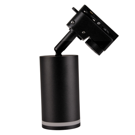 Stromschienen-Kit 1-Phasen-Schiene + 6x GU10 Reflektor Schwarz PARIS Sanico Goldlux