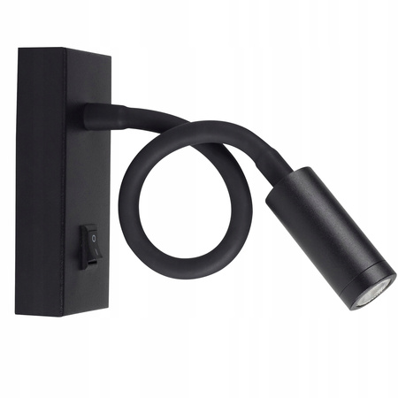 LED Wandleuchte Flexible Lesewandleuchte 3,3W 3000K Schwarz TONIL II KANLUX