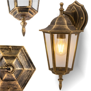 LED-Fassadenleuchte Außenwandleuchte E27 IP54 Patina KOBI