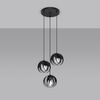 LED-Pendelleuchte TULOS 3P 3xE27 Schwarz SOLLUX
