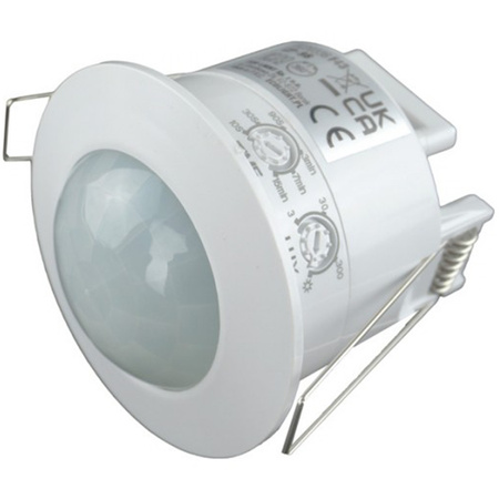 PIR-Bewegungs- und Dämmerungssensor Einbau 360° 6 m Innenweiß