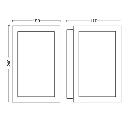 Philips HUE Impress Wandlaterne Außenlampe 17430/30/P7