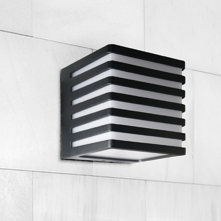 Außenwandleuchte Fassadenleuchte LED 4000K Square Black