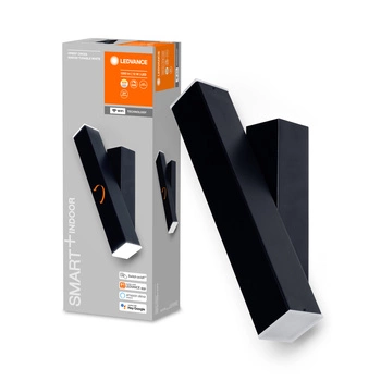 Intelligente Wandleuchte SMART + WIFI 12W ORBIS WALL CROSS BLACK LEDVANCE