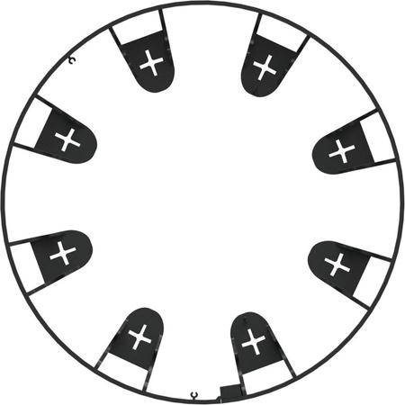 Garten-Rasenkante Flexibel Schwarz UNIBORD 100cm Stark Frostsicher CELLFAST