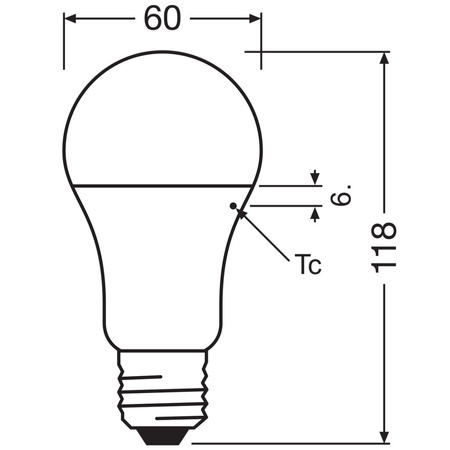 LED Leuchtmittel E27 A60 13W = 100W 1521lm 2700K Warm 200° OSRAM STAR