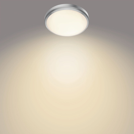 Plafond LED-Anbauleuchte DORIS 6W 2700K IP44 22cm Satin PHILIPS