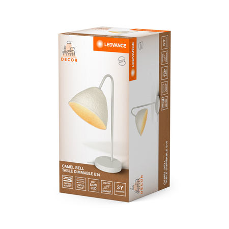 Tischlampe Schreibtisch Leuchte Stehend Dekorativ E14 Weiß USB-C Dekor Ledvance