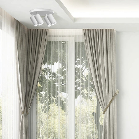 Deckenanbauleuchte 4x GU10 Weiß IP44 TURYN Sanico Goldlux