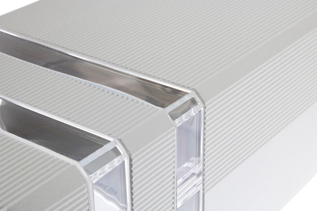 Fassade Wandleuchte doppelt oben unten INEZ DUO LED 2x GU10 ALUMINIUM silber IP54