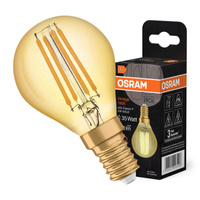 LED Leuchtmittel E14 P40 4W = 35W 410lm 2400K Warm 300° Filament OSRAM Vintage 1906