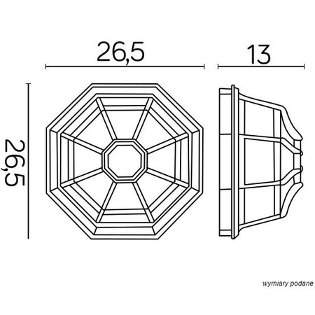 Außengarten-Fassadenlampe LED Retro Classic K 3012/P SZ E27 Su-Ma