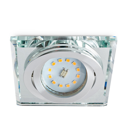 Flush-mounted GU10 Halogen Einbaustrahler Transparent Quadratisch Kobi
