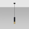 LOOPEZ 1 GU10 Hängeleuchte Elegant Schwarz und Gold SOLLUX