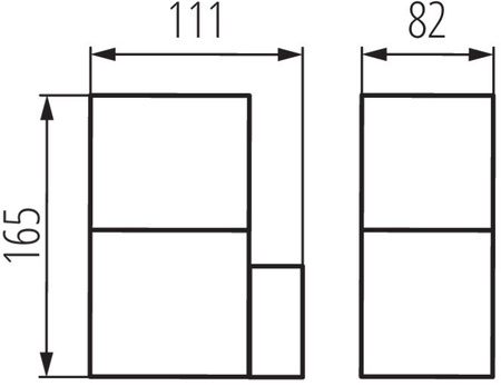 KINKIET VADRA E27 IP44 Außen-Gartenleuchte Kanlux