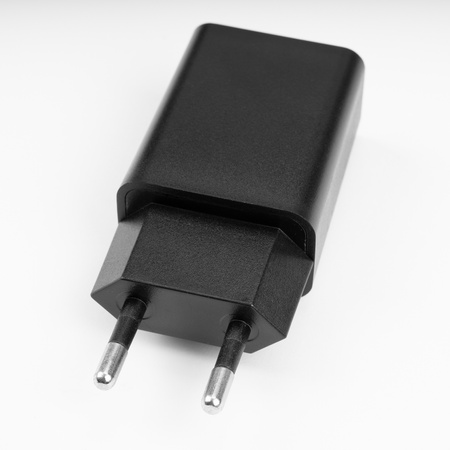 1x USB-Ladeadapter 5V/1A DC für Tischlampen, Schwarz LUMILED