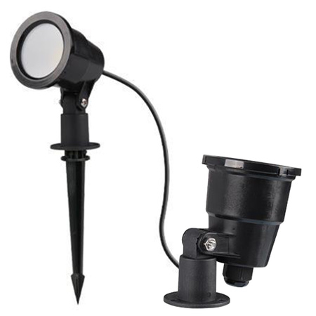 LED Garten Außenstrahler SERGIO 7W 2700K Angetrieben Schwarz Modern