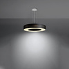SATURNO SLIM LED-Pendelleuchte 5xE27 Kronleuchter 50cm Schwarz SOLLUX