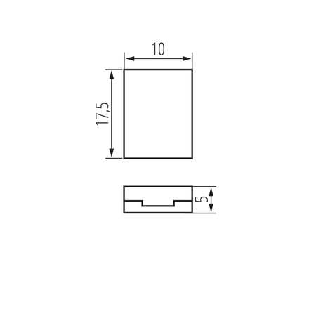LED Strip Connector Pin Doppelseitig 12-24V 2A CON Kanlux 10St.