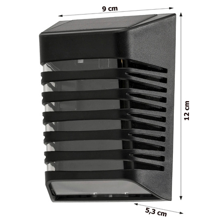 Solar LED Wandleuchte mit Dämmerungssensor 4000K IP64