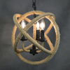 ROPE GLOBO Deckenleuchte 3xE14 ROPE LOFT Vintage - GOLDLUX (Polux)
