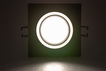 Einbaustrahler GU10, Einbauspot HALOGEN Quadrat Schwarz CLARO LUMILED