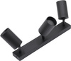 Deckenleuchte 3xGU10 SPOT LED-Lampe QUALIS III Schwarz