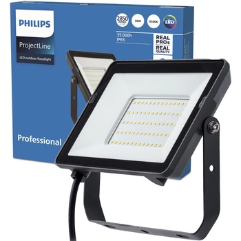 LED-Flutlicht-Reflektor 30W 2850lm 6500K IP65 Schwarz ProjectLine Philips