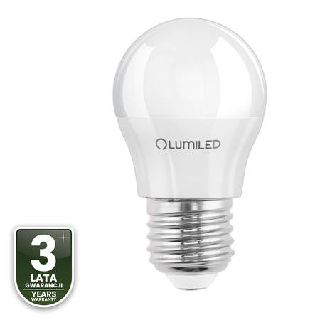 6x LED Lampen E27, Glühbirne P40 2.5W = 25W 249lm 4000K neutral LUMILED