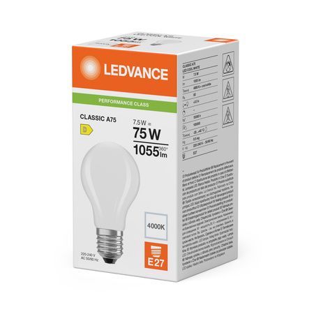 LED Lampen A60 E27 7.5W = 75W 1055lm 4000K Neutralweiß FILAMENT LEDVANCE