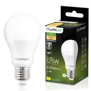 LED Lampen E27, Glühbirne A65 15W = 120W 2000lm 260° 4000K neutral LUMILED