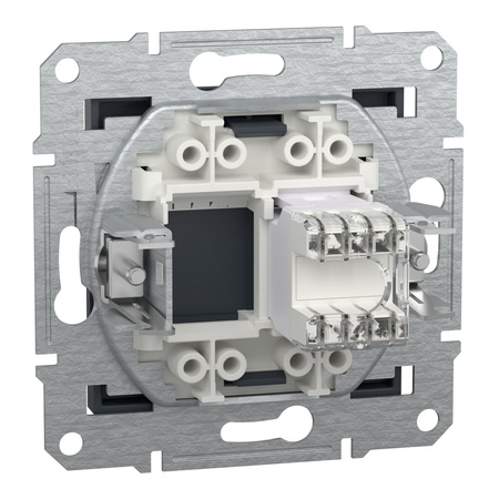 RJ45 Kategorie 5e STP Computersteckdose ohne Rahmen Anthrazit SCHNEIDER ASFORA
