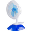 Tischventilator Luftzirkulator Standventilator 31 cm 13 W Weiß-Blau + Clip