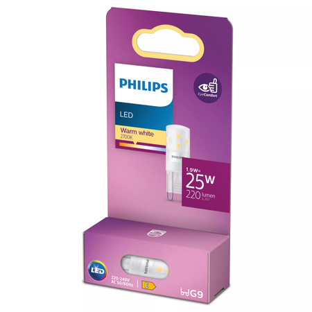 LED-Glühbirne G9 Capsule 1.9W = 25W 220lm 2700K Warm 320° Philips